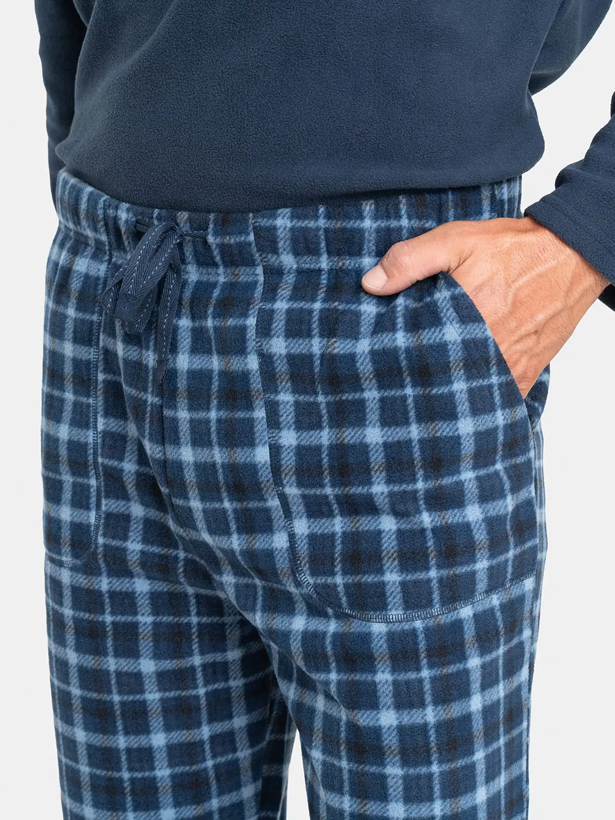 PIJAMA LARGO HOMBRE PALMERS MICROPOLAR BOLSILLO - 4