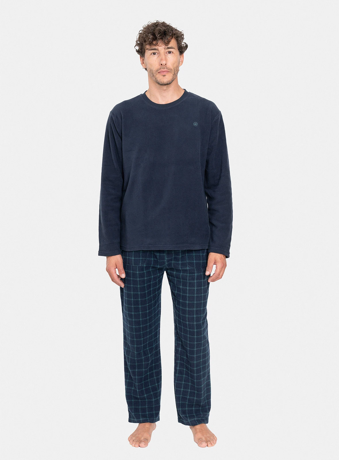 PIJAMA LARGO HOMBRE PALMERS MICROPOLAR BOLSILLO - 1