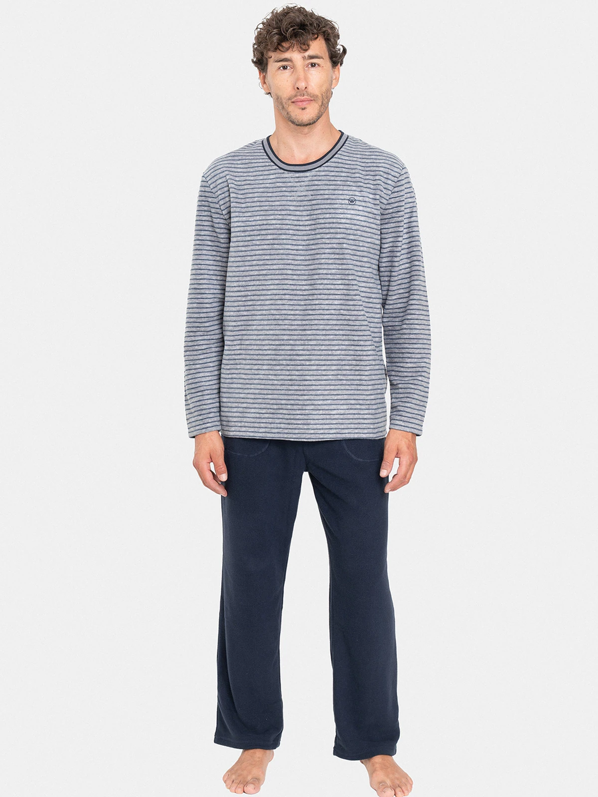 PIJAMA LARGO HOMBRE PALMERS MICROPOLAR BOLSILLO - 1