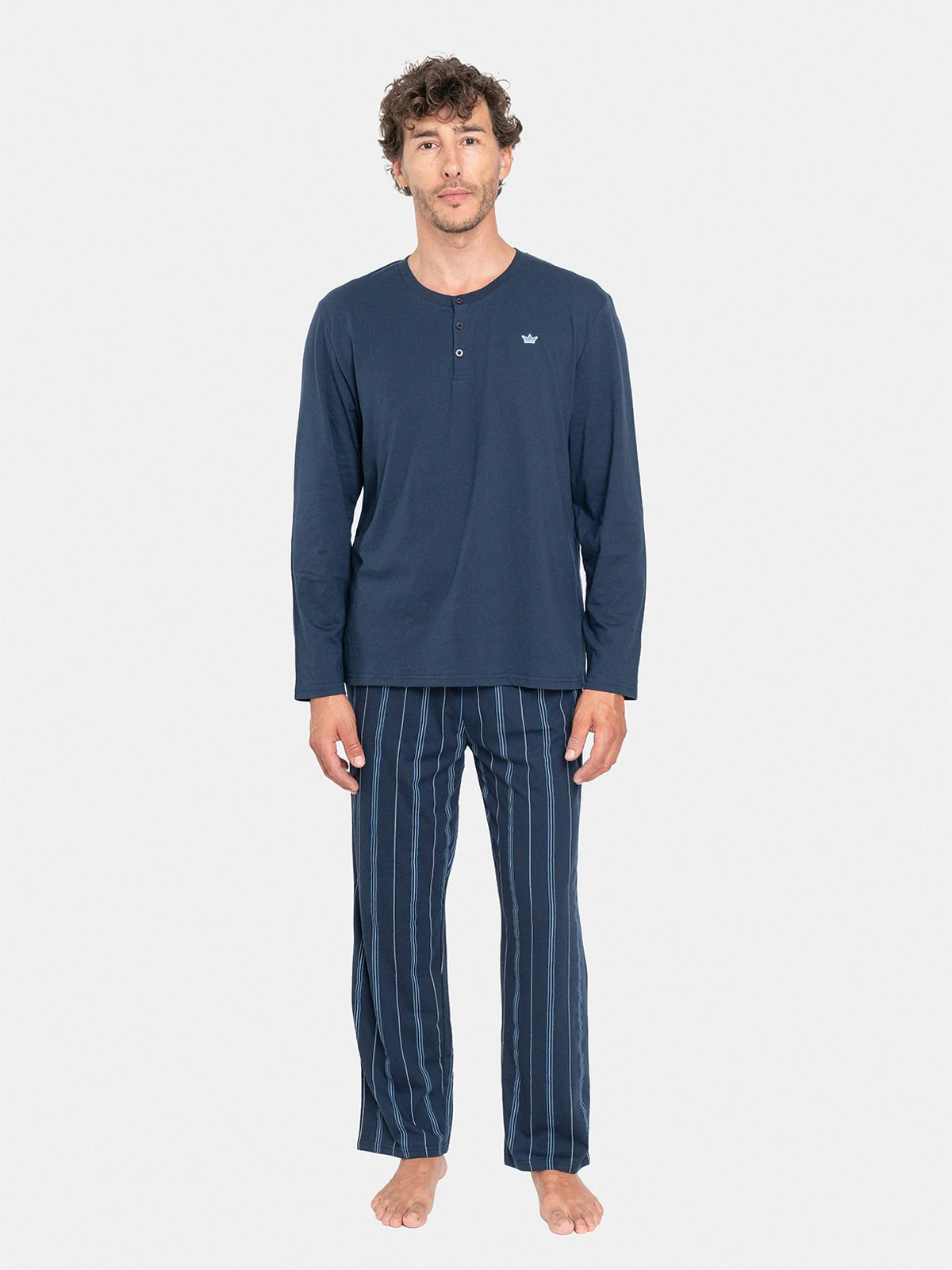PIJAMA HOMBRE PALMERS ABOTONADO JERSEY ALGODÓN - 1