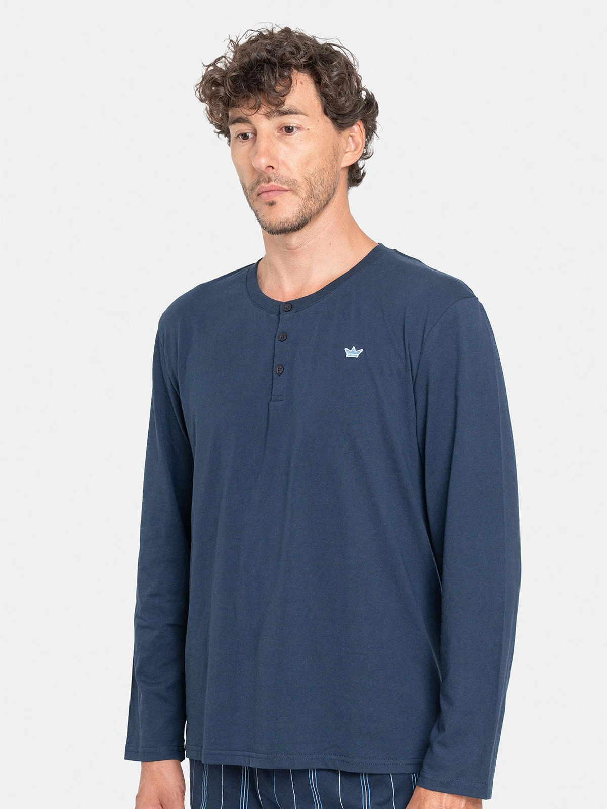 PIJAMA HOMBRE PALMERS ABOTONADO JERSEY ALGODÓN - 3