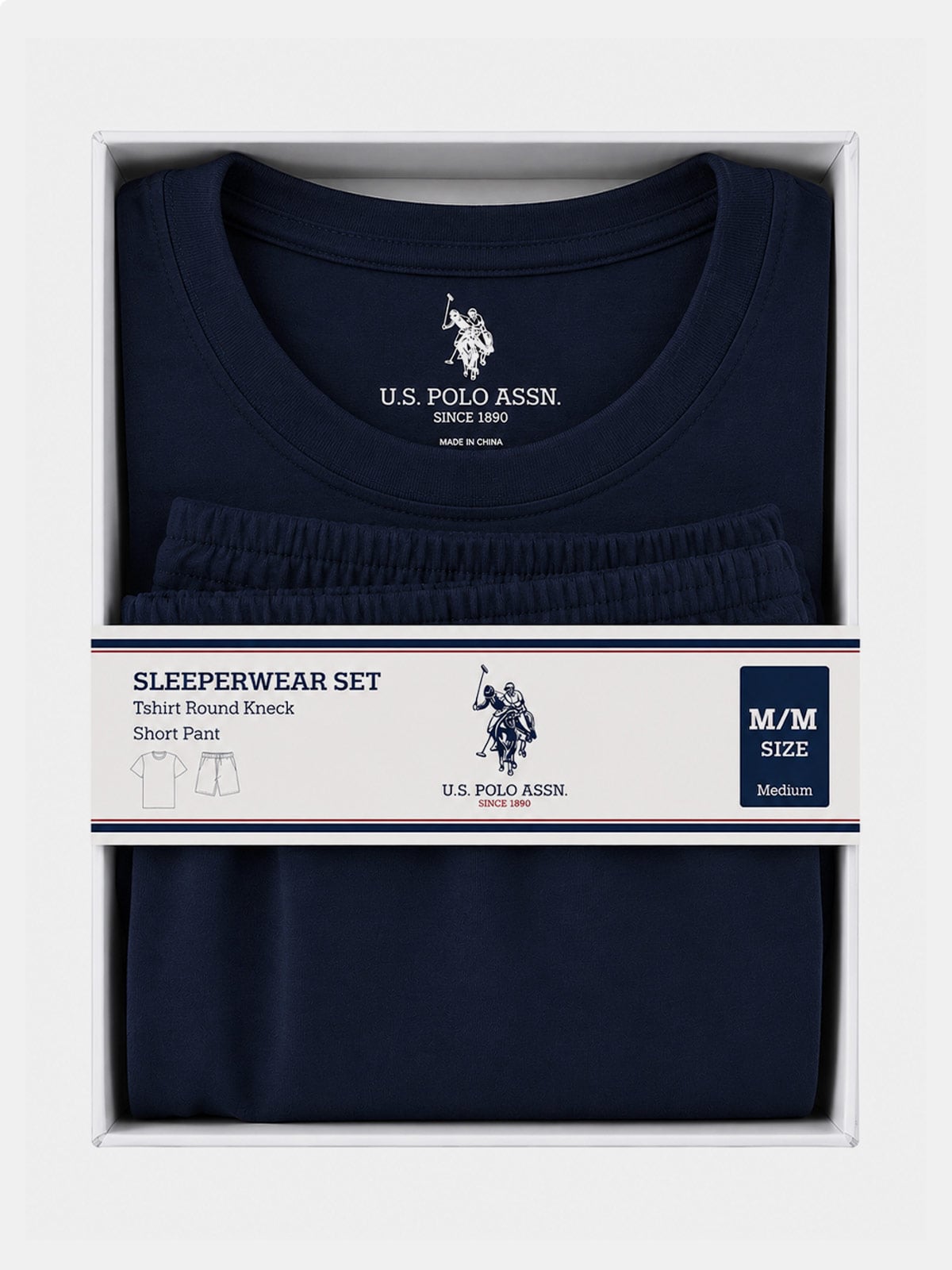 PIJAMA HOMBRE US POLO ASSN CORTO ALGODÓN - 1