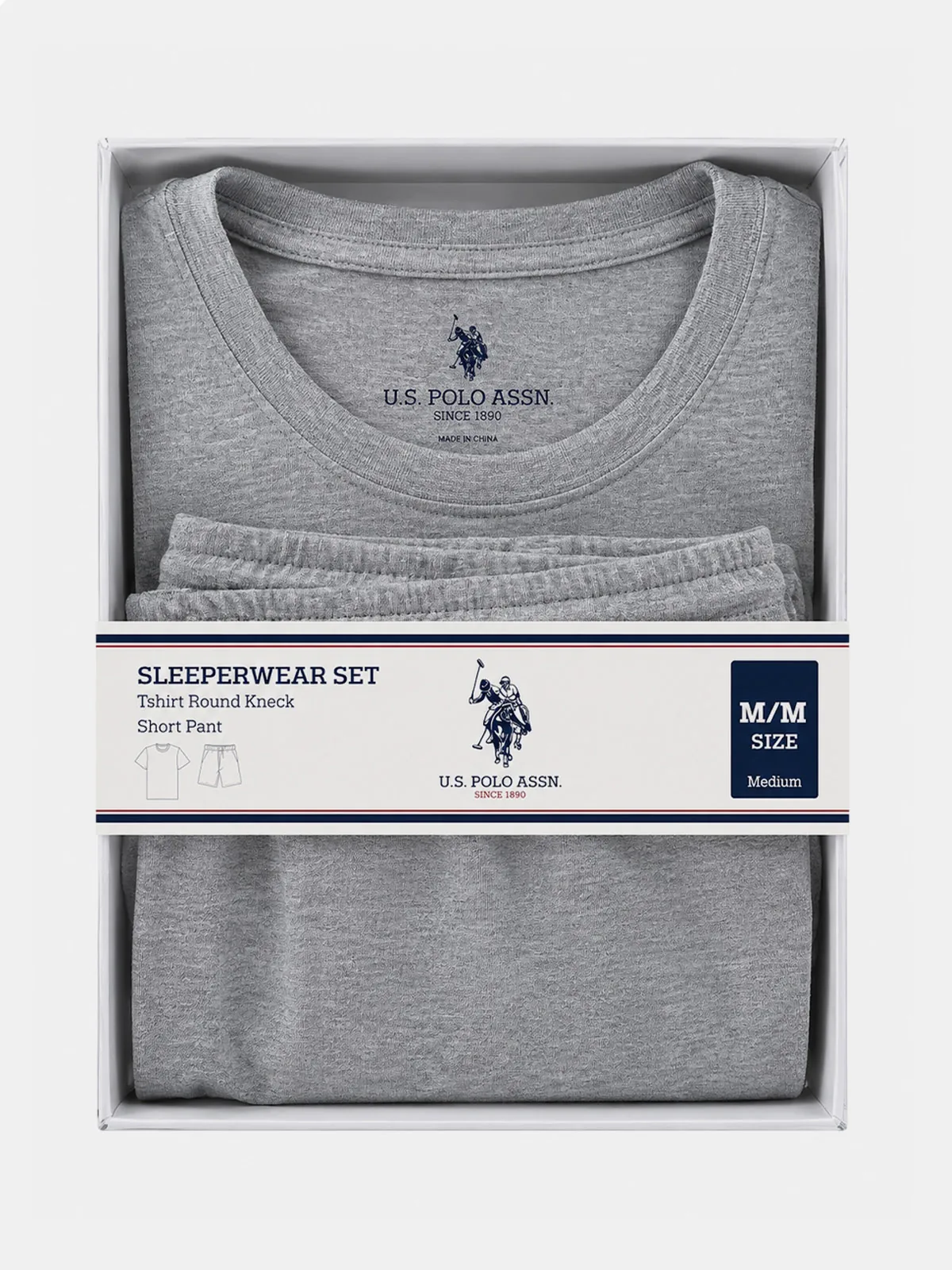 PIJAMA HOMBRE US POLO ASSN CORTO ALGODÓN - 1