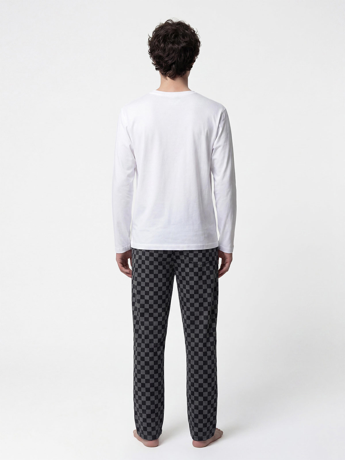 PIJAMAS MANGA LARGA HOMBRE INDEX NEGRO - 2