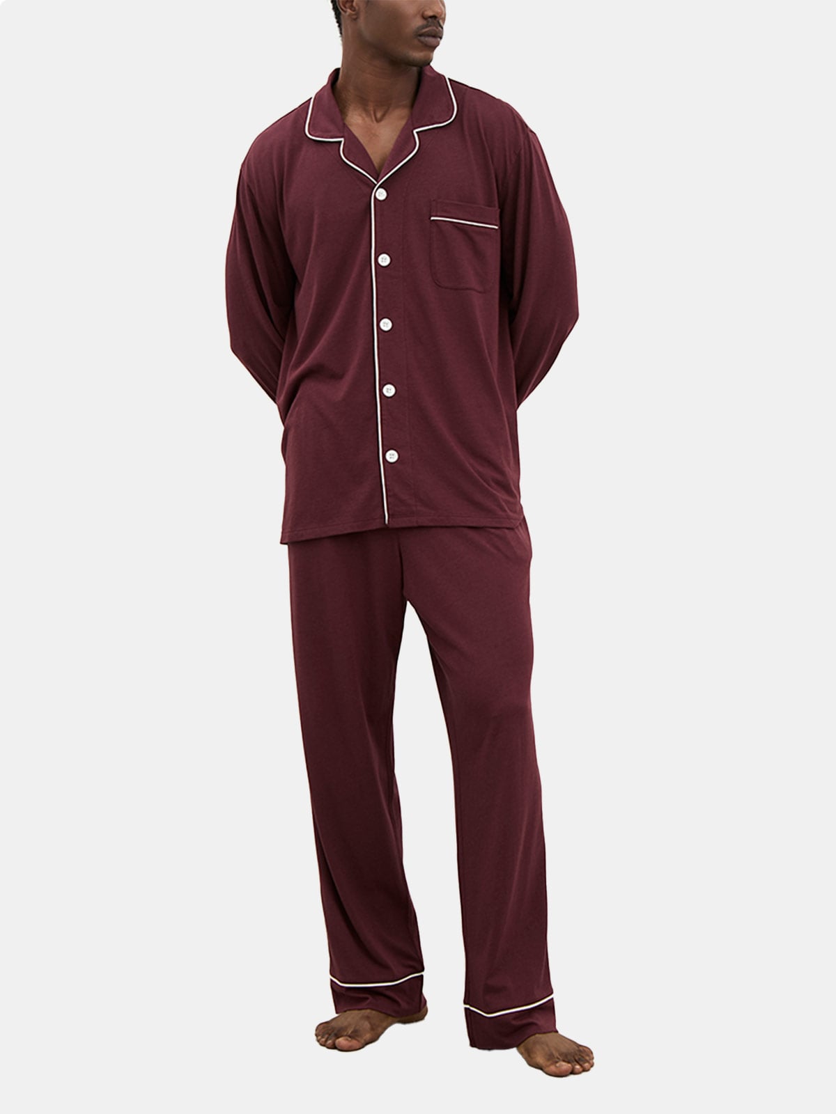 PIJAMA HOMBRE IN BLOOM CAMISERO PANTALÓN - 1