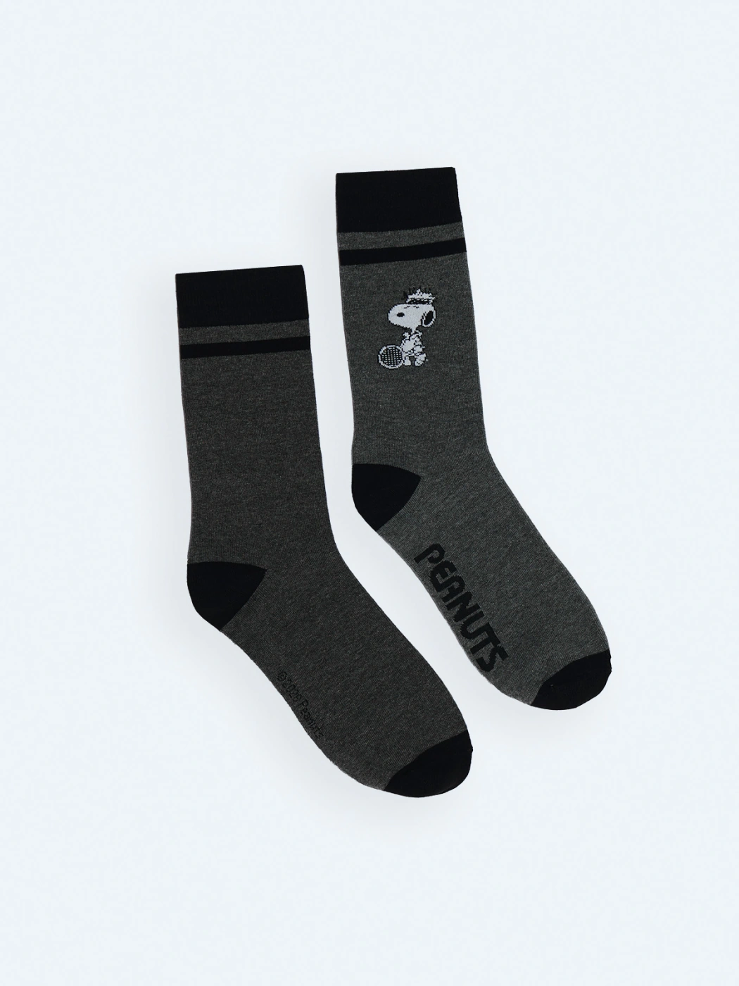 CALCETINES ALGODÓN HOMBRE INDEX GRIS OSCURO CASUAL  - 1
