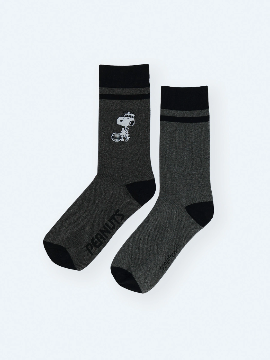 CALCETINES ALGODÓN HOMBRE INDEX GRIS OSCURO CASUAL  - 2
