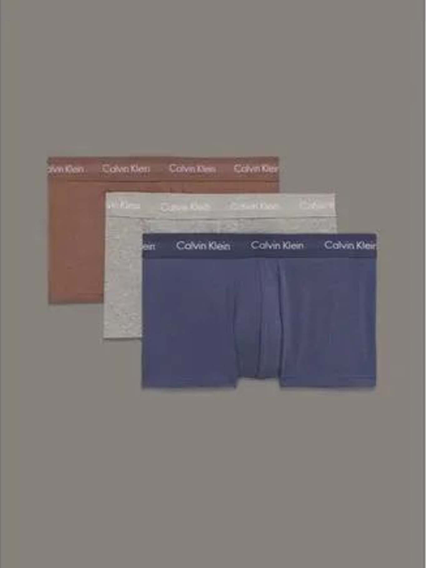 PACK 3 BOXER ALGODÓN HOMBRE CALVIN KLEIN STRETCH LOW RISE TRUN - 1