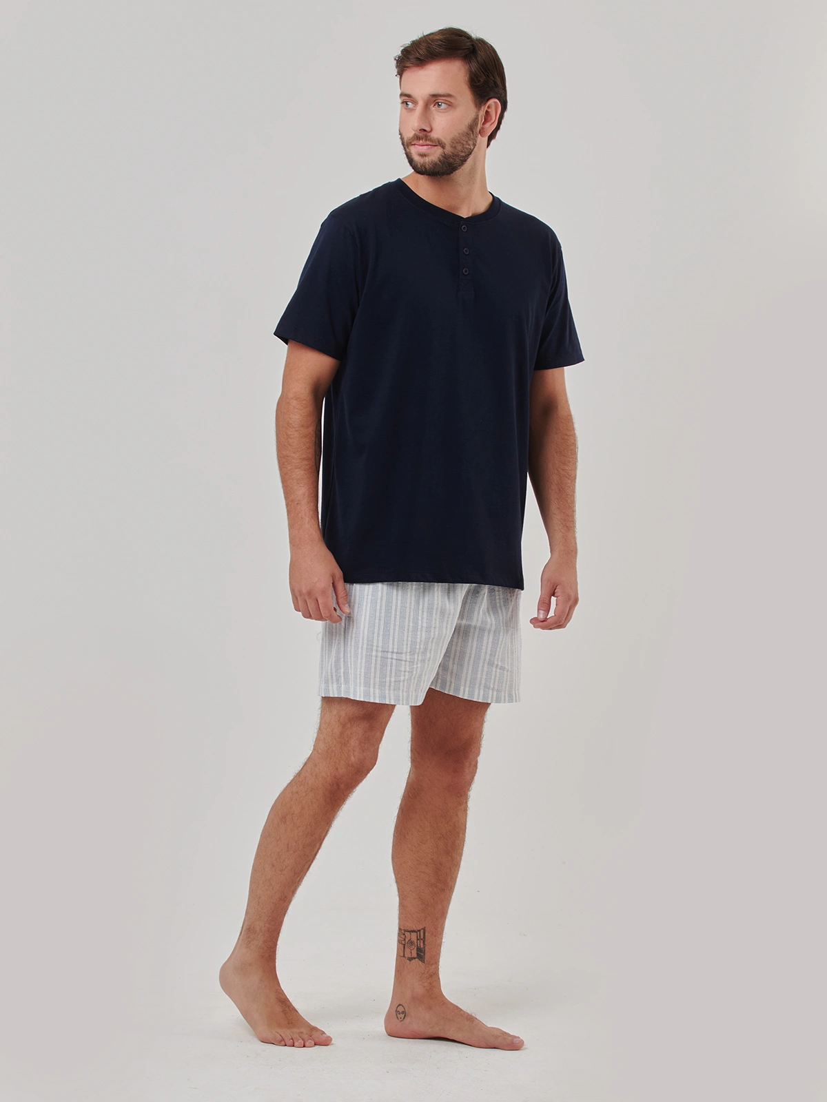PIJAMAS MANGA CORTA ALGODÓN HOMBRE MARQUIS - 1