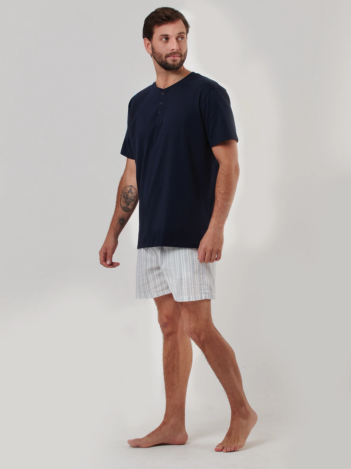 PIJAMAS MANGA CORTA ALGODÓN HOMBRE MARQUIS - 3