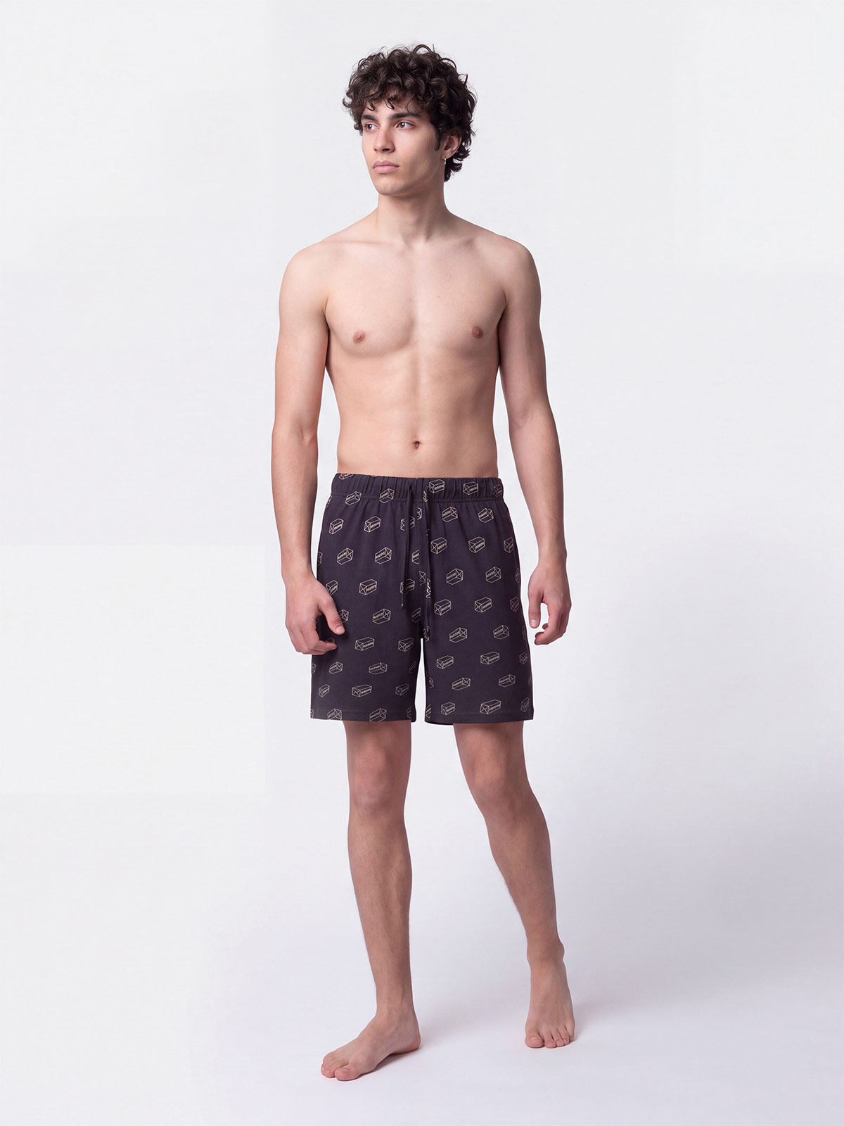 SHORT ALGODÓN HOMBRE INDEX GRIS - 1