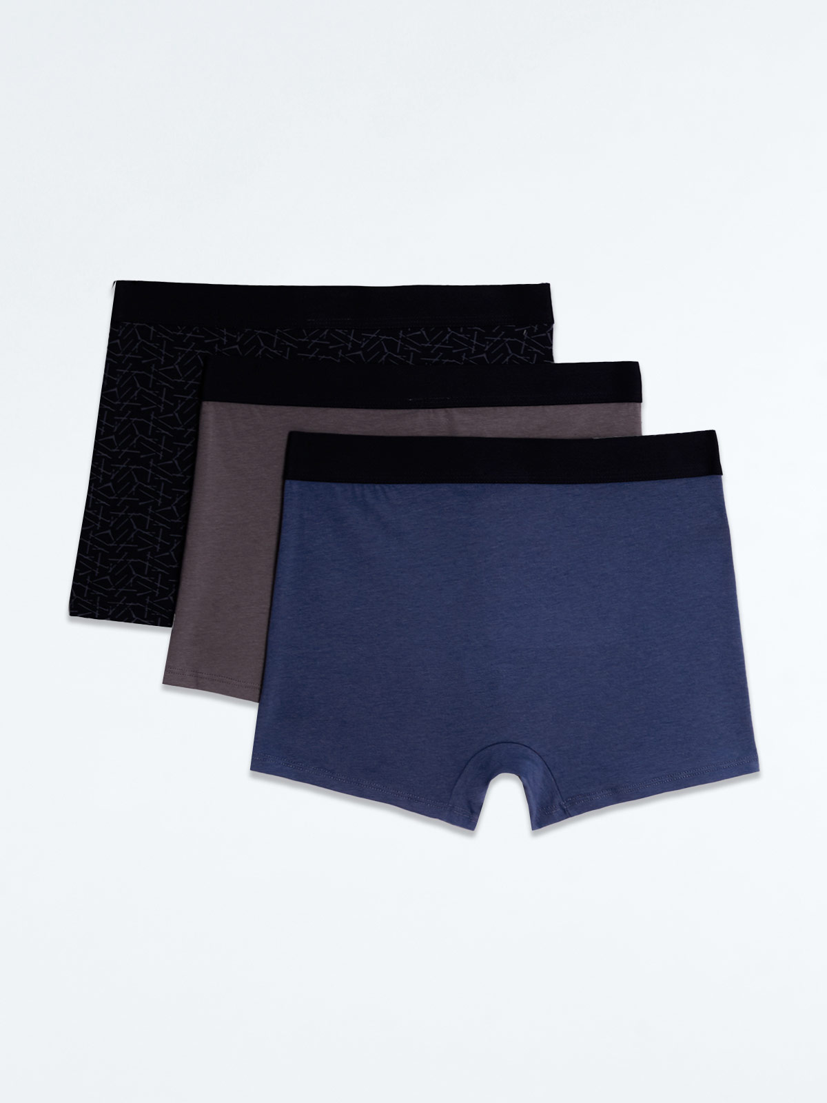 PACK X3 BOXER HOMBRE MARQUIS AZUL MARINO - 2