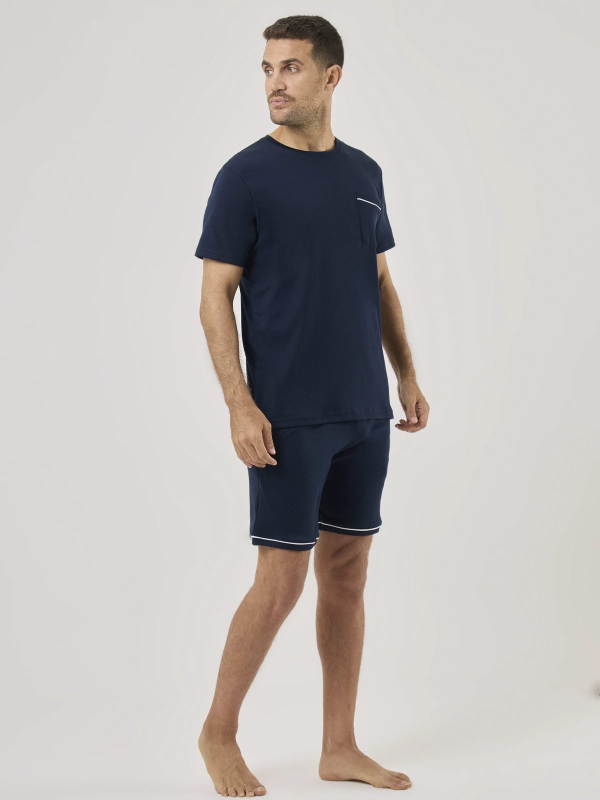PIJAMA MANGA CORTA ALGODÓN HOMBRE NAVIGATA AZUL OSCURO - 5