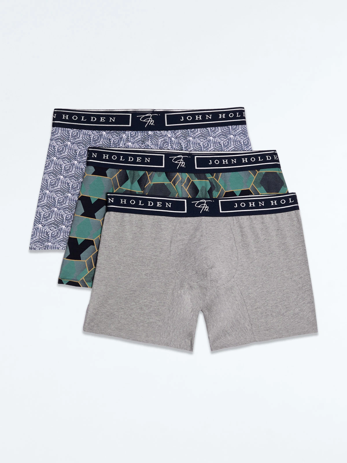 PACK X3 BOXER HOMBRE JOHN HOLDEN AZUL - 1