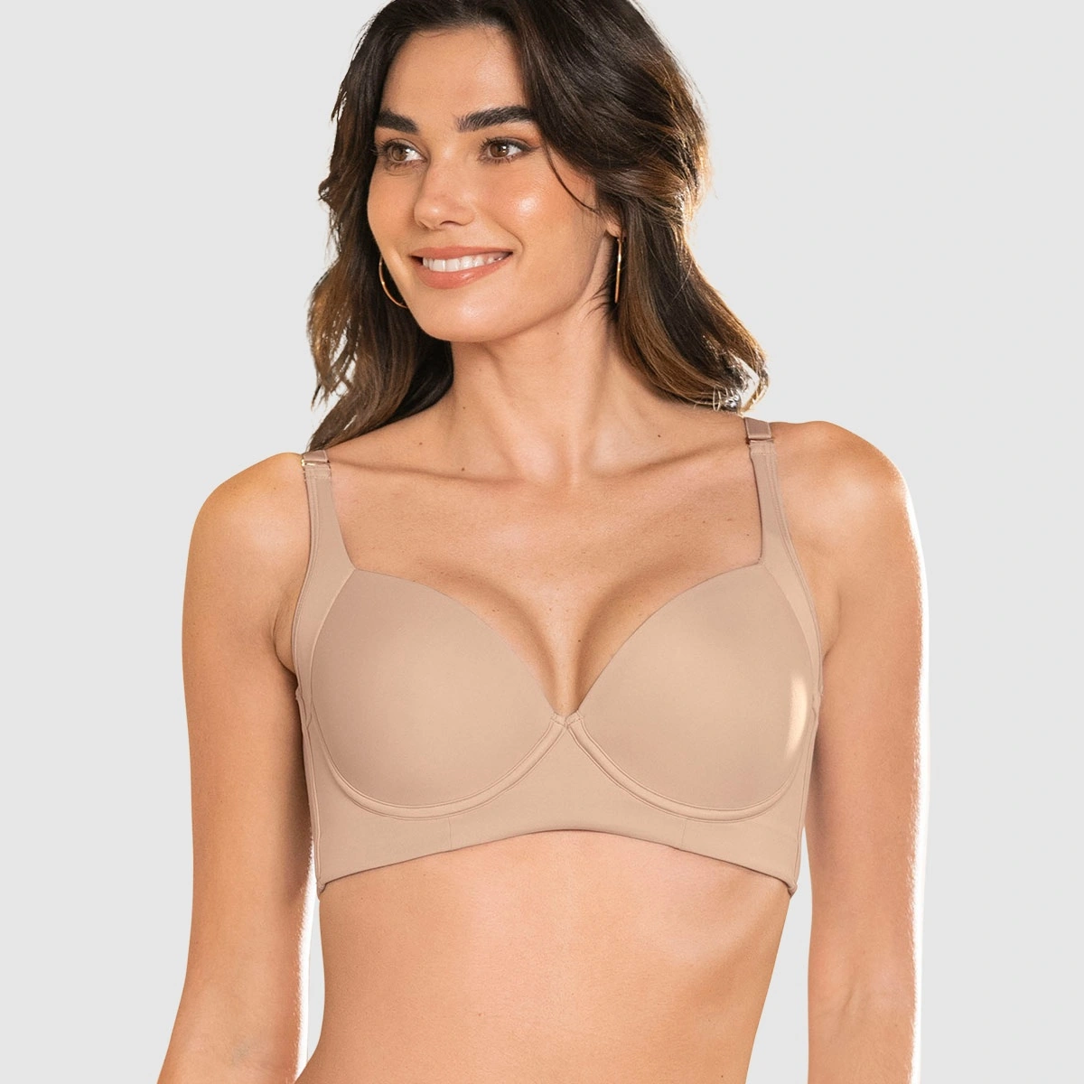 BRASIER DE REALCE SUAVE Y CUBRIMIENTO ALTO EN SISA Y ESPALDA COVER BRA - 1