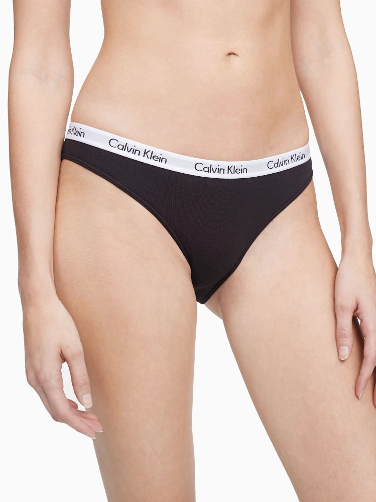 CALZÓN ALGODÓN MUJER CALVIN KLEIN NEGRO CAROUSEL BIKINI - 1