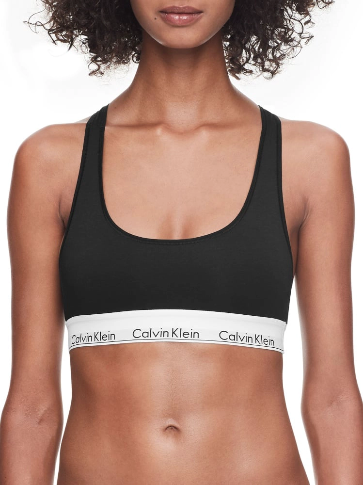 SOSTÉN ALGODÓN MUJER CALVIN KLEIN NEGRO BRALETTE UNLINED - 1