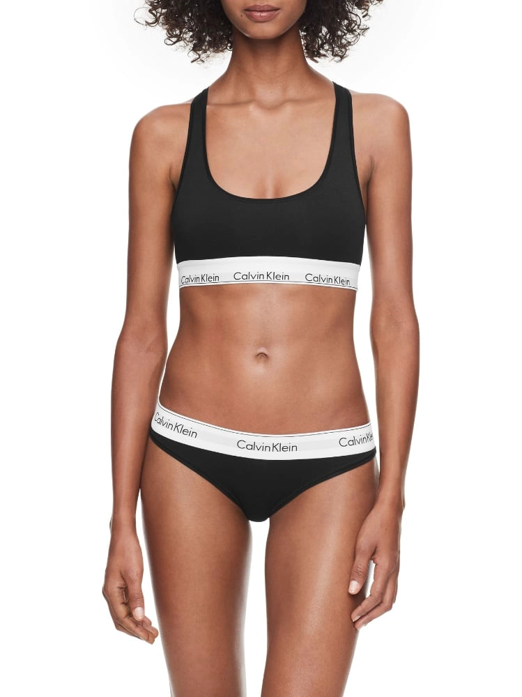 SOSTÉN ALGODÓN MUJER CALVIN KLEIN NEGRO BRALETTE UNLINED - 3
