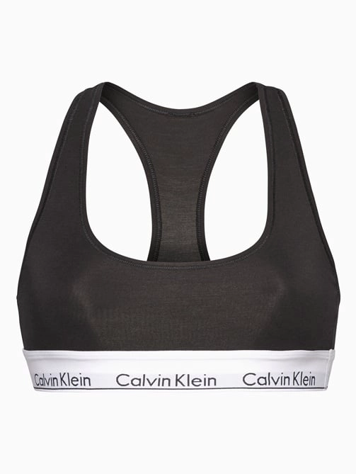 SOSTÉN ALGODÓN MUJER CALVIN KLEIN NEGRO BRALETTE UNLINED - 4
