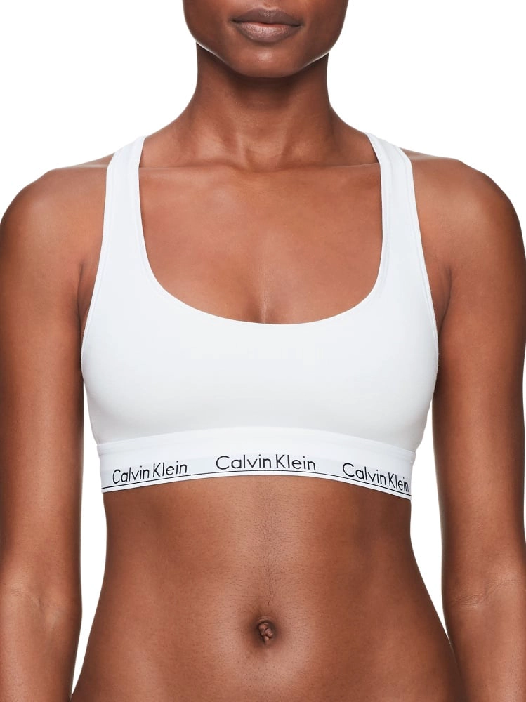 SOSTÉN ALGODÓN MUJER CALVIN KLEIN BLANCO BRALETTE UNLINED - 1