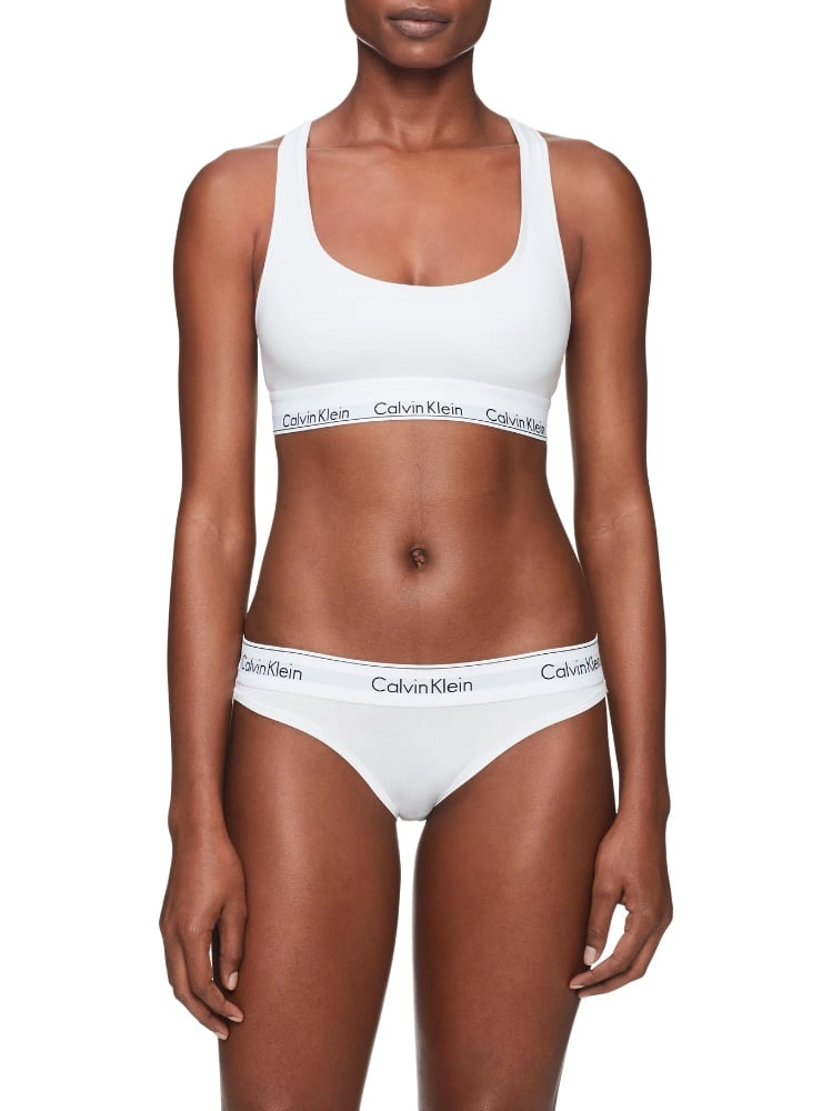 SOSTÉN ALGODÓN MUJER CALVIN KLEIN BLANCO BRALETTE UNLINED - 3
