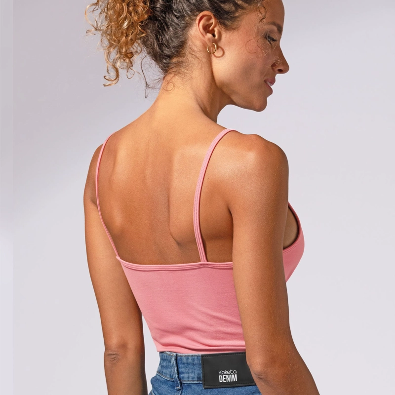 CAMISETA SIN MANGAS MUJER KOKETA BVD ZAFIRO TIRITAS - 2