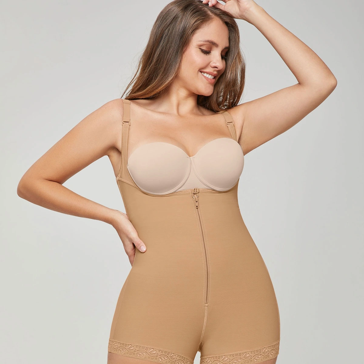 FAJA ESTILO BODY DE COMPRESIÓN FUERTE LEVANTA COLA - 1