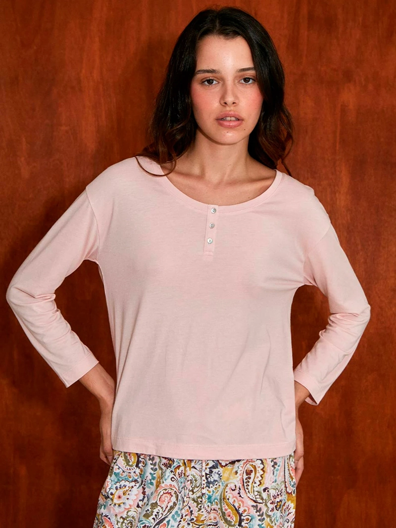 TOP ALGODÓN MUJER IN BLOOM BLANCO DALIA - 3