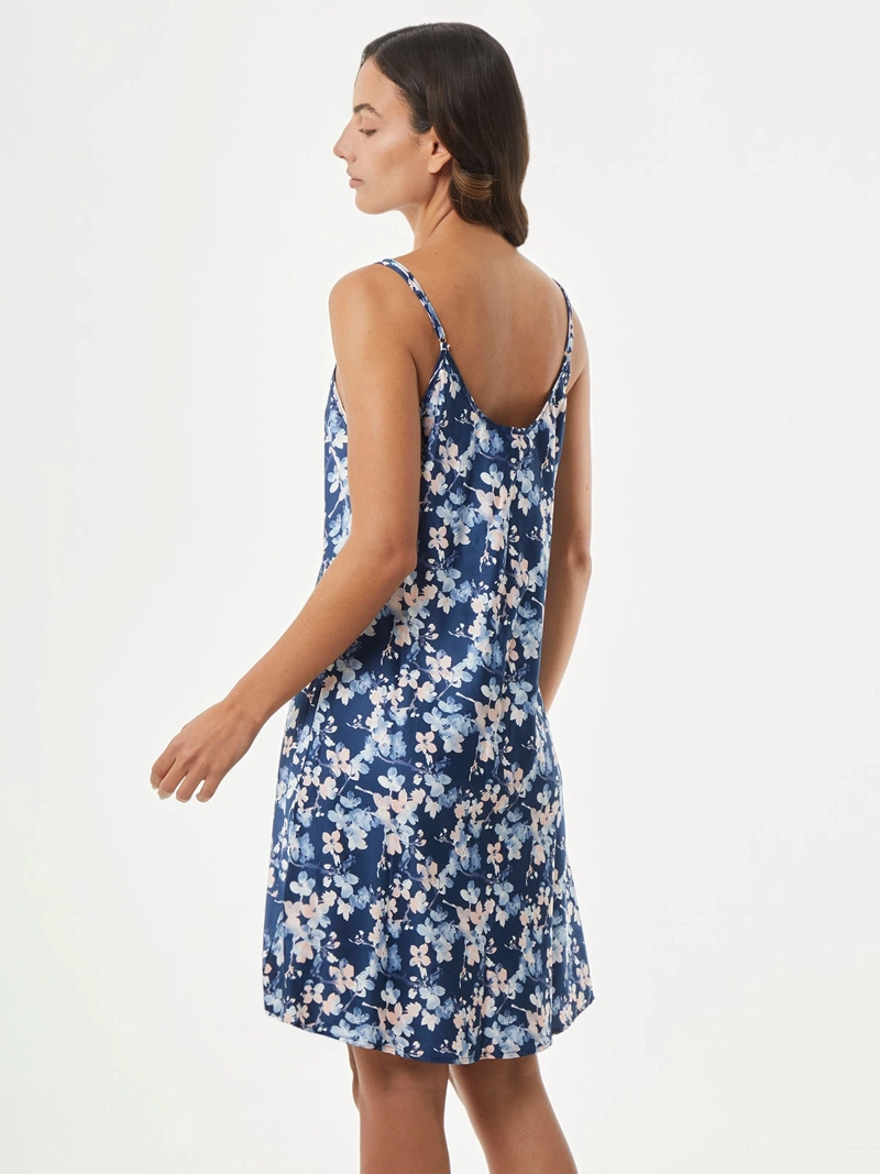CAMISA DORMIR MUJER MARQUIS NAVI SATIN PRINT - 2