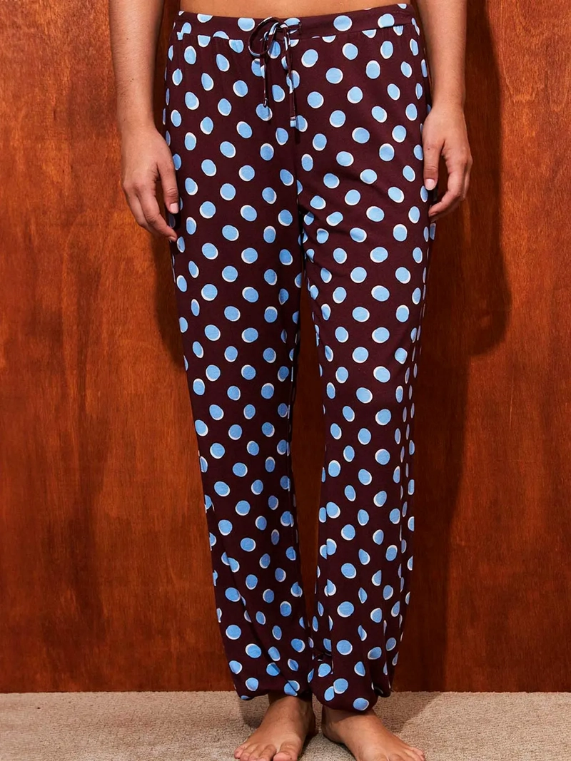 PANTALÓN DE PIJAMA MUJER IN BLOOM MAXI DOTS - 1