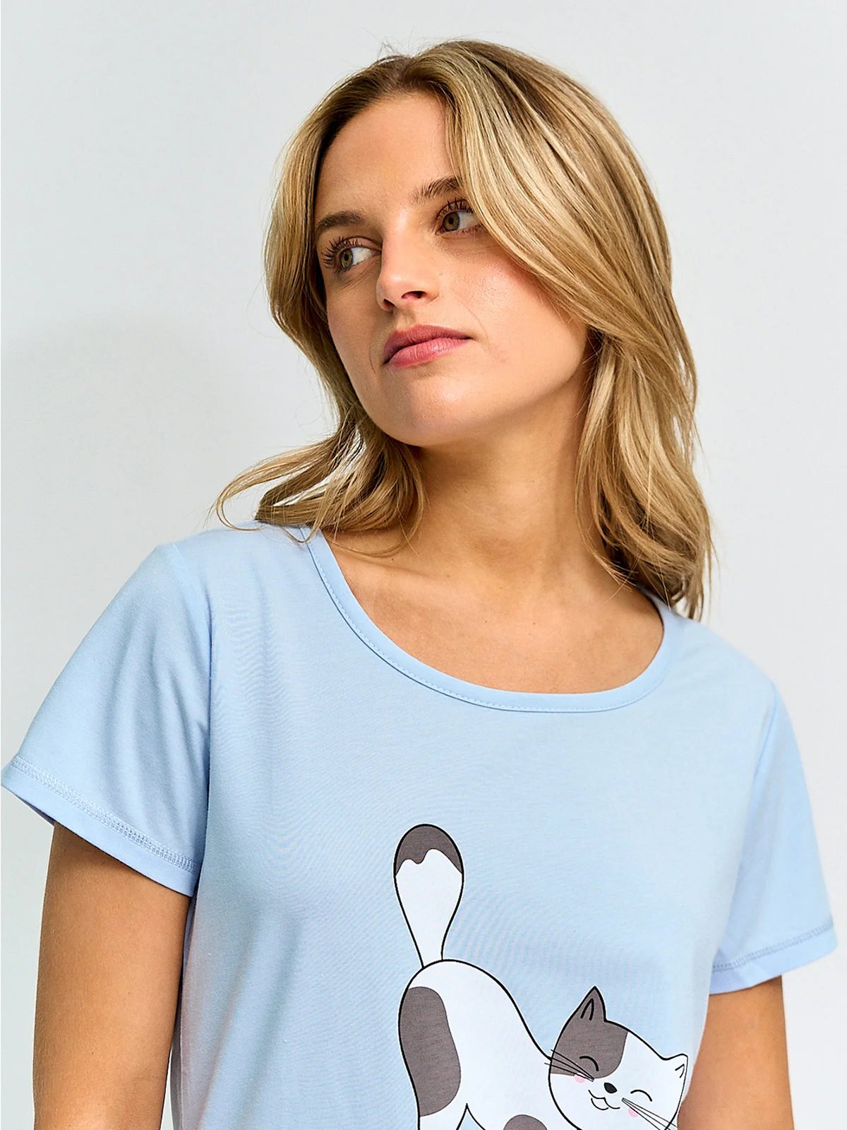 POLO DE PIJAMA MANGA CORTA MUJER INDEX PRINT B - 3