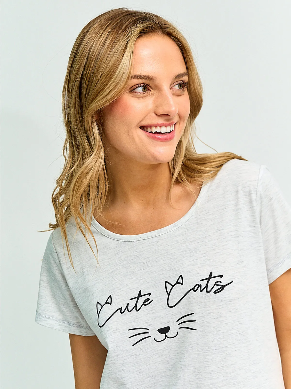 POLO DE PIJAMA MANGA CORTA MUJER INDEX PRINT B - 3