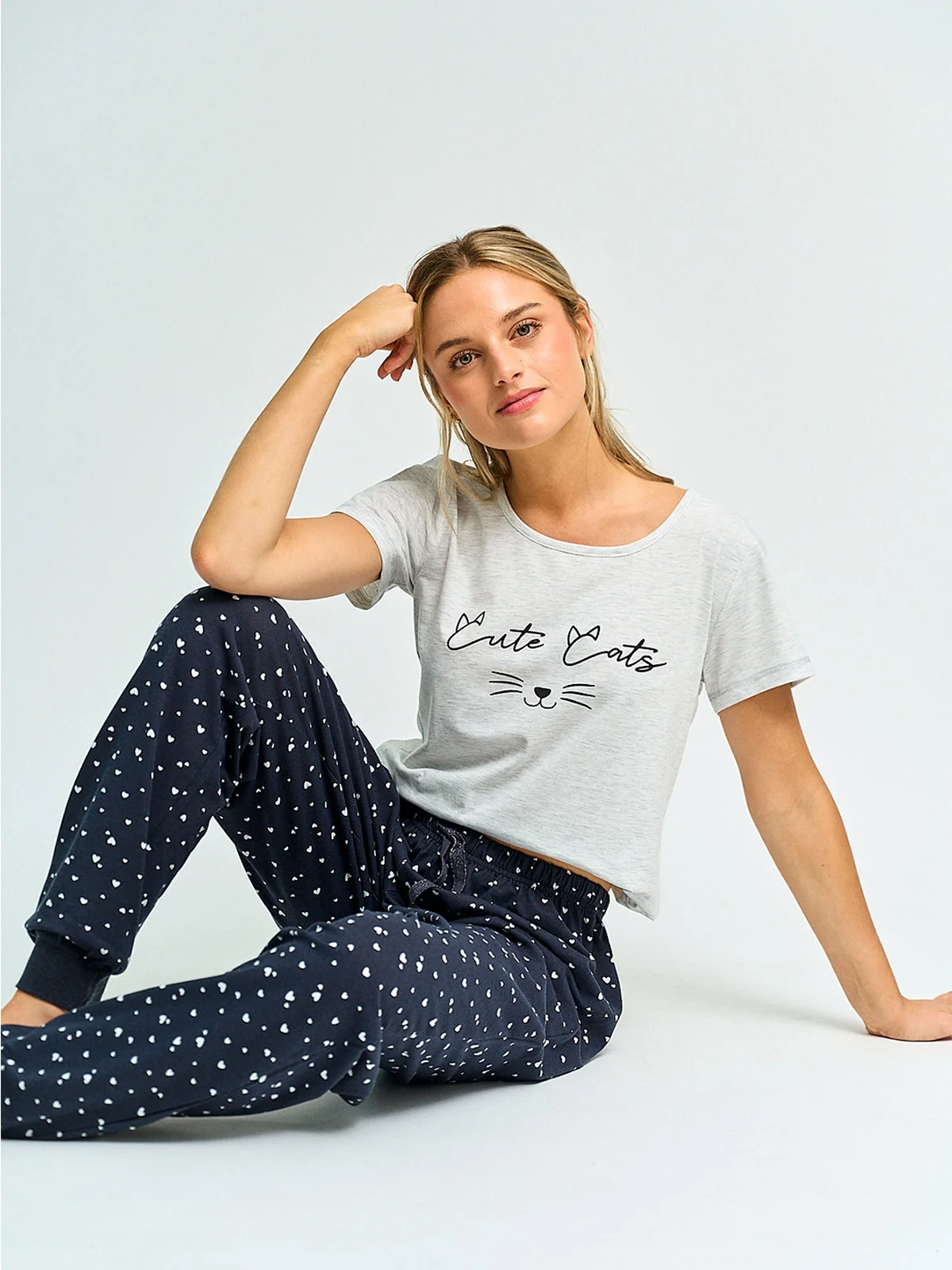 POLO DE PIJAMA MANGA CORTA MUJER INDEX PRINT B - 4