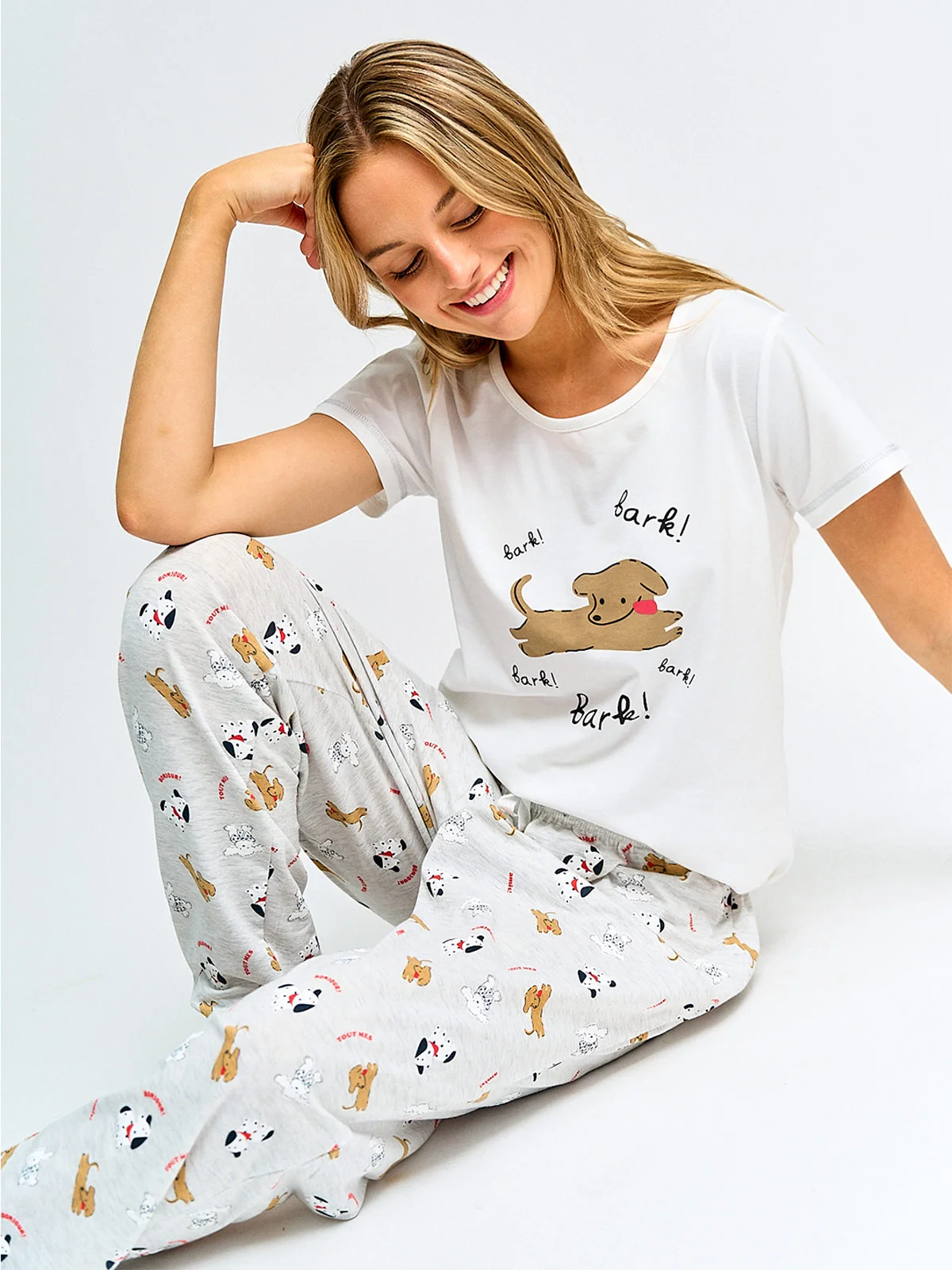 POLO DE PIJAMA MANGA CORTA MUJER INDEX PRINT B - 4