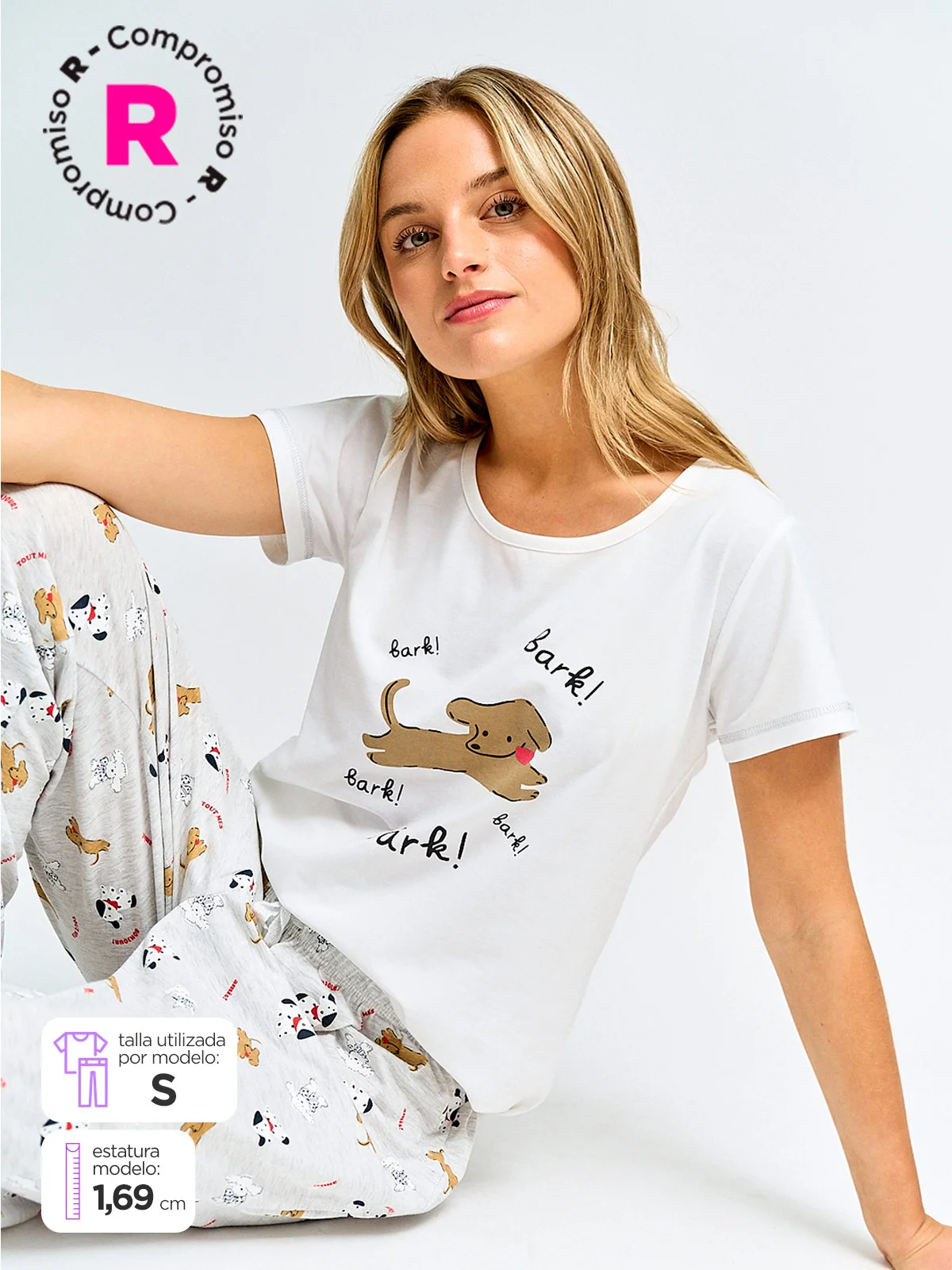 PANTALÓN DE PIJAMA MUJER INDEX NEW PUNO PRINT B - 1