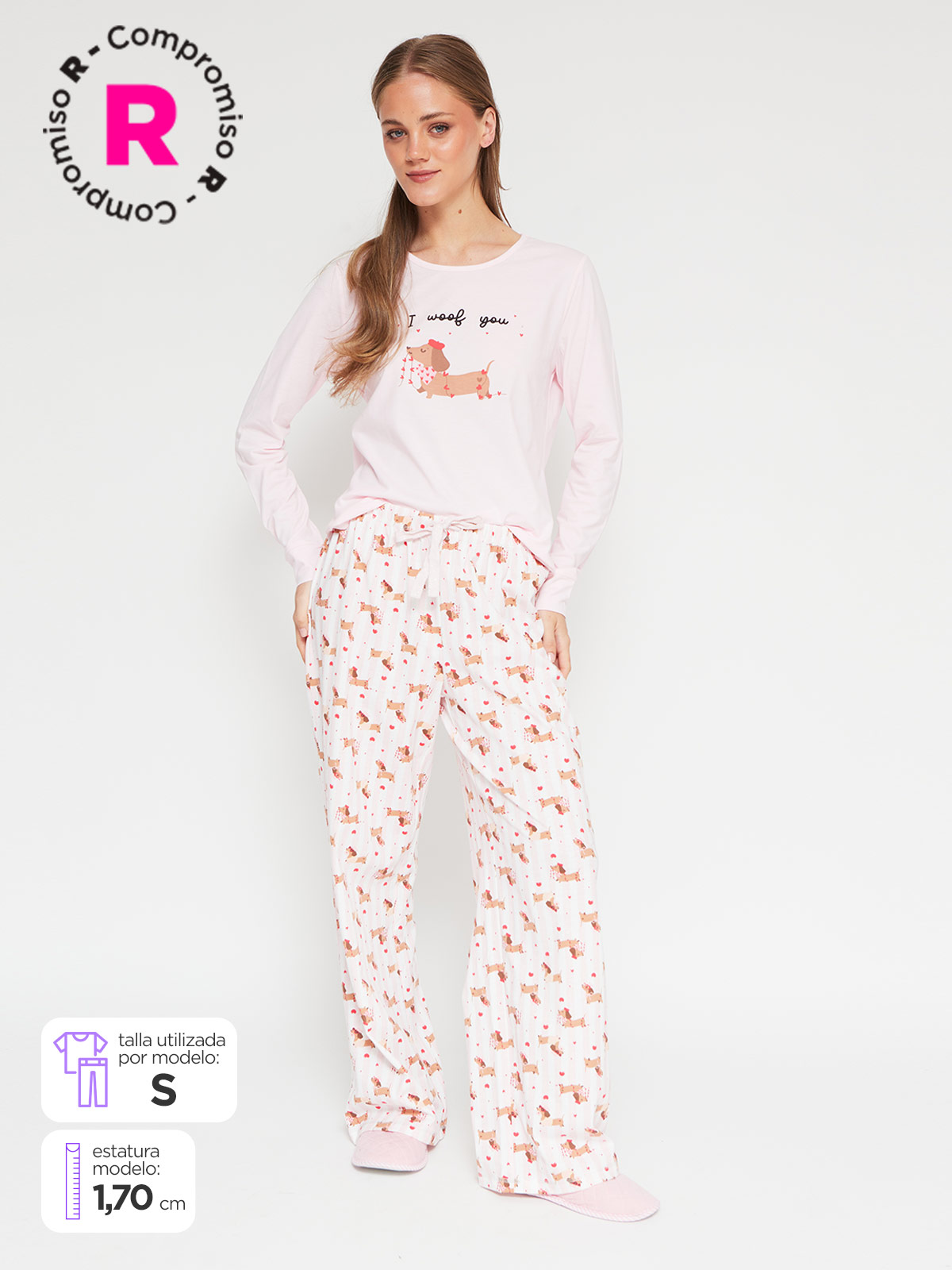 PANTALÓN DE PIJAMA MUJER INDEX RECTO C - 1
