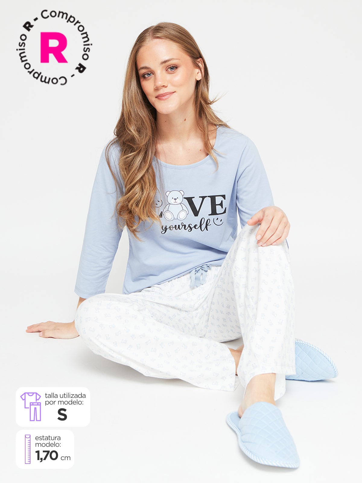 PANTALÓN DE PIJAMA MUJER INDEX RECTO C - 1