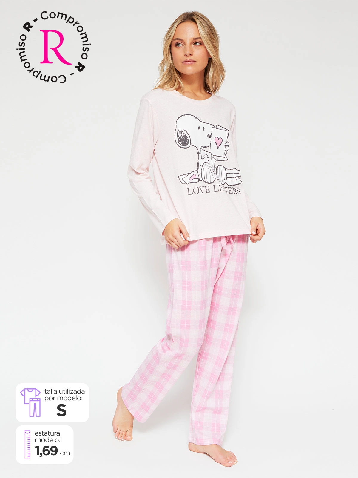 PIJAMA MANGA LARGA MUJER INDEX RECTO - 1