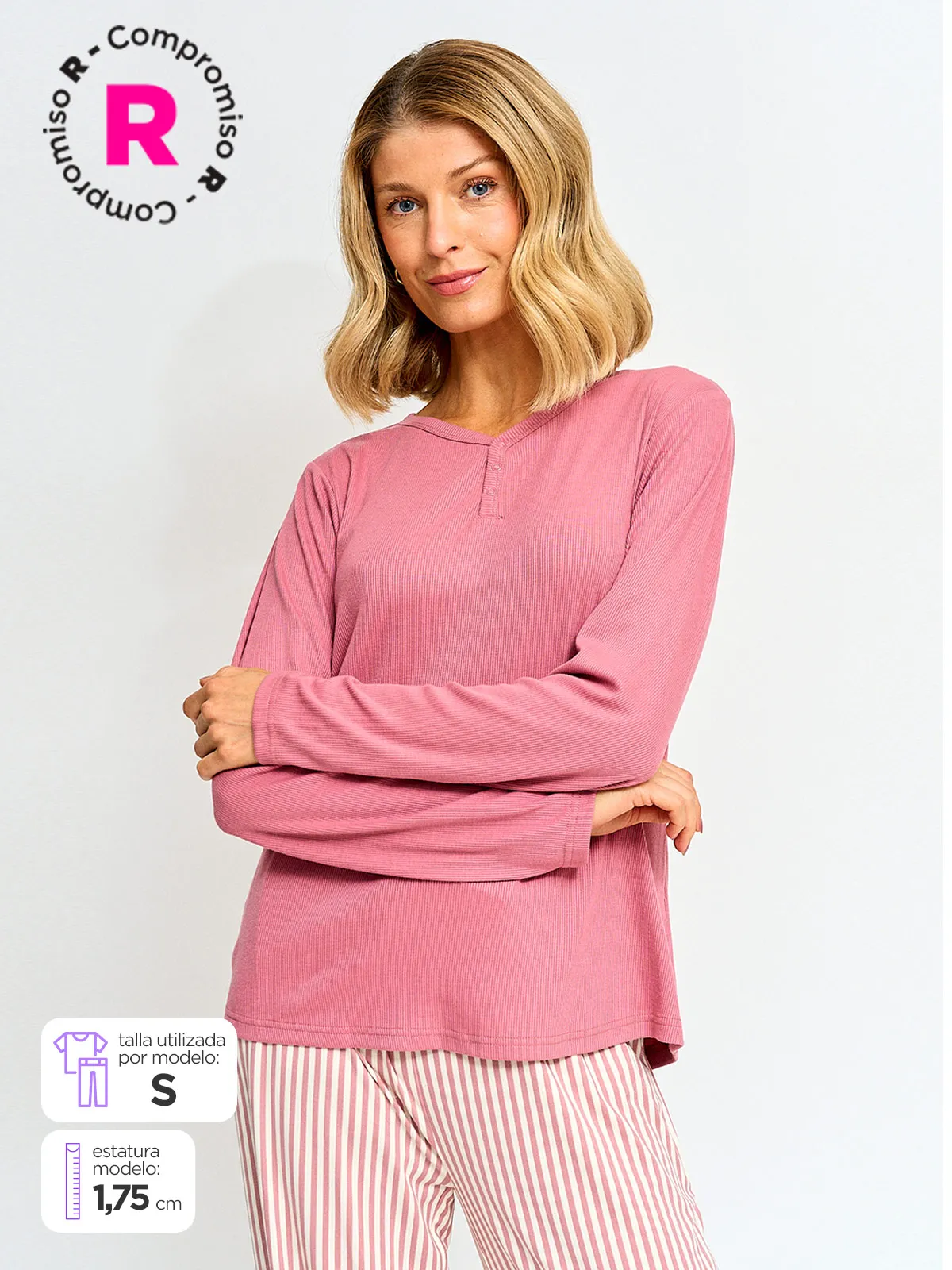 TOP MANGA LARGA MUJER MARQUIS RIB D ATP - 1