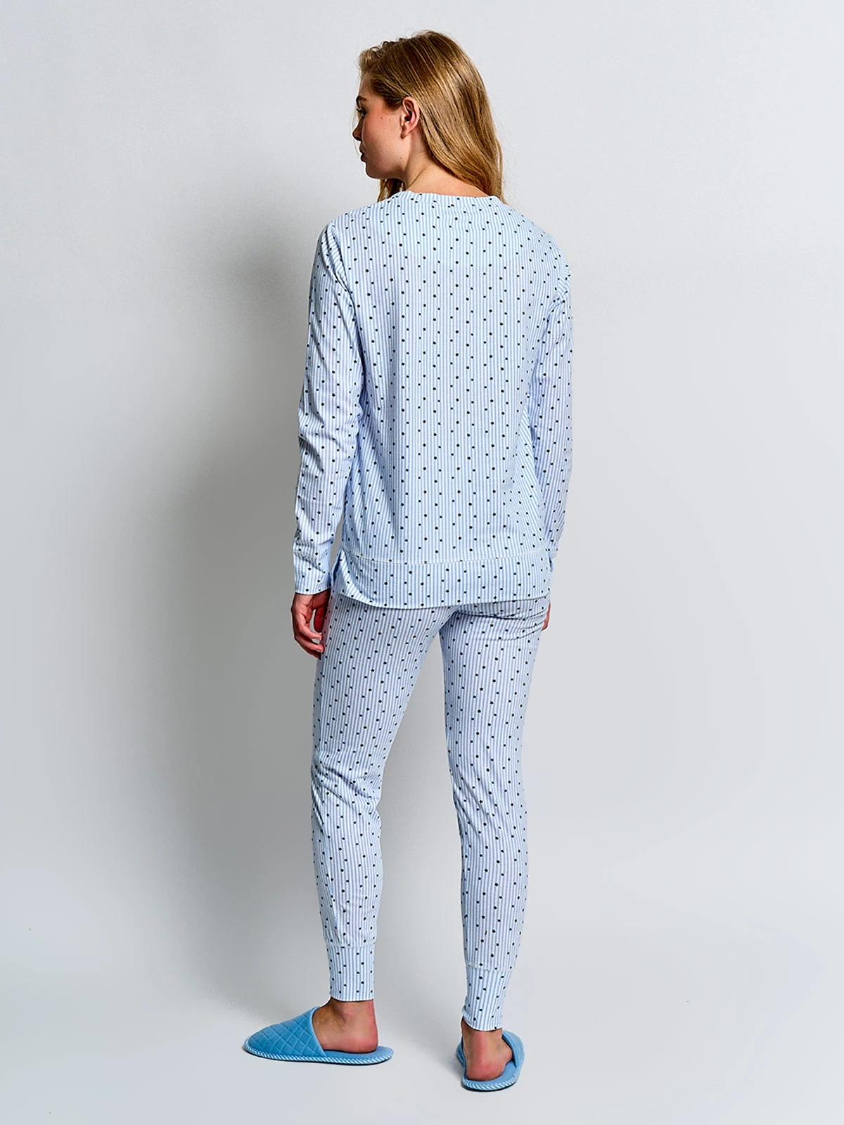 PIJAMA MANGA LARGA MUJER INDEX PEACH - 2