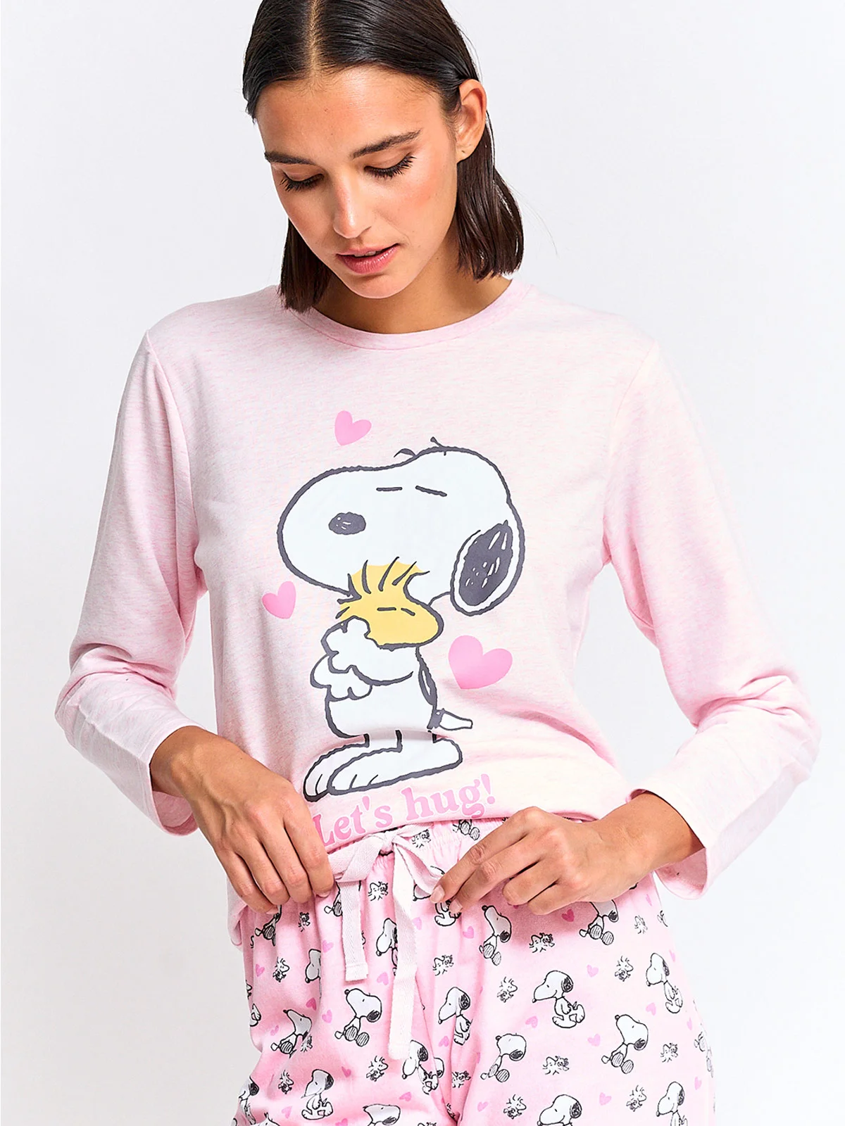 PIJAMA MUJER INDEX MANGA LARGA SNOOPY - 3