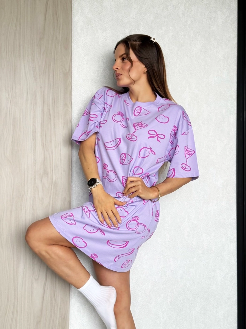 PIJAMA CAMISOLA MUJER ALGODÓN ALEJANDRA BAIGORRIA CITRUS - 1