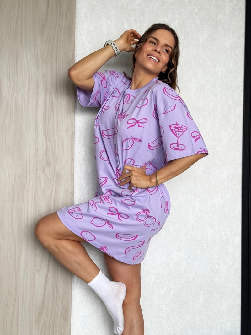 PIJAMA CAMISOLA MUJER ALGODÓN ALEJANDRA BAIGORRIA CITRUS - 2
