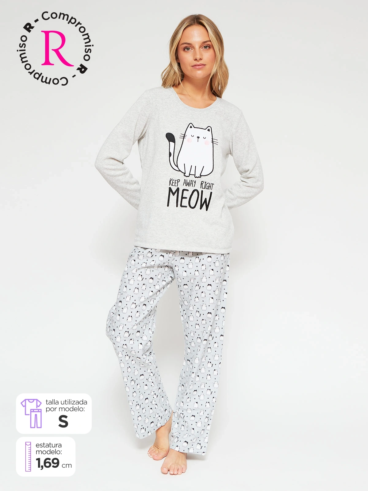 POLO PIJAMA MUJER INDEX MANGA LARGA - 1
