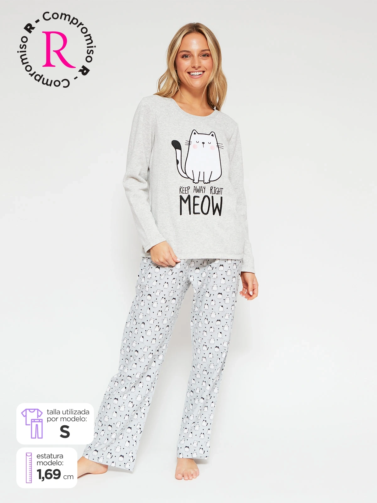 PANTALÓN PIJAMA MUJER INDEX FRANELA  - 1