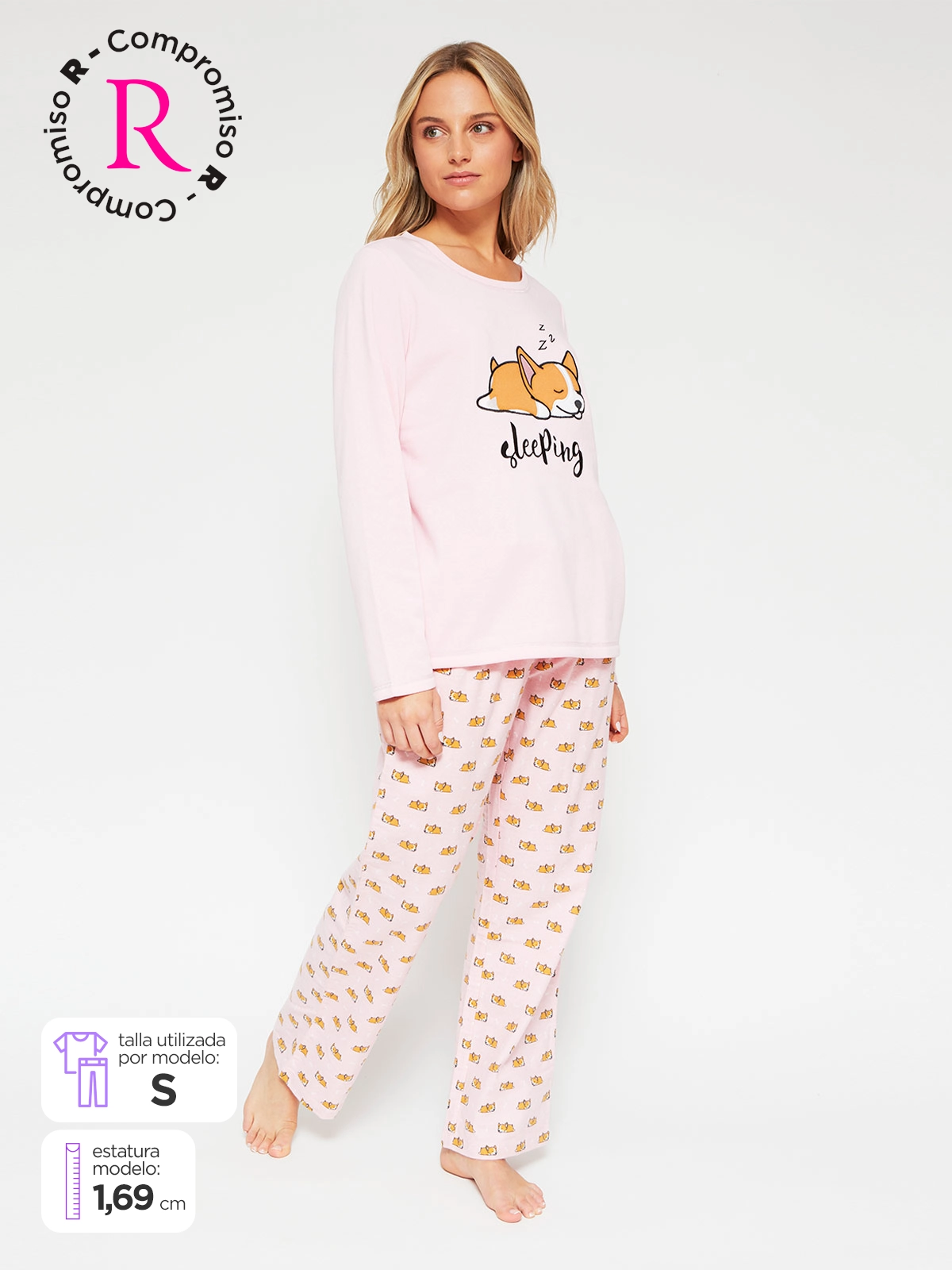 PANTALÓN PIJAMA MUJER INDEX FRANELA - 1