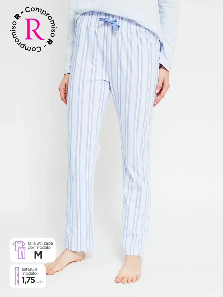 PANTALÓN PIJAMA RECTO MUJER INDEX - 1