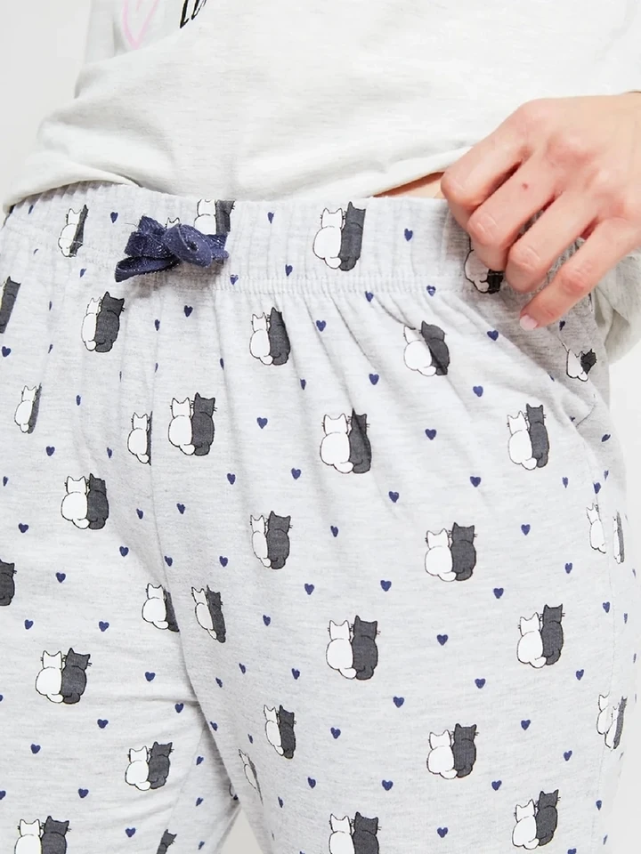 PANTALÓN PIJAMA RECTO MUJER INDEX - 3