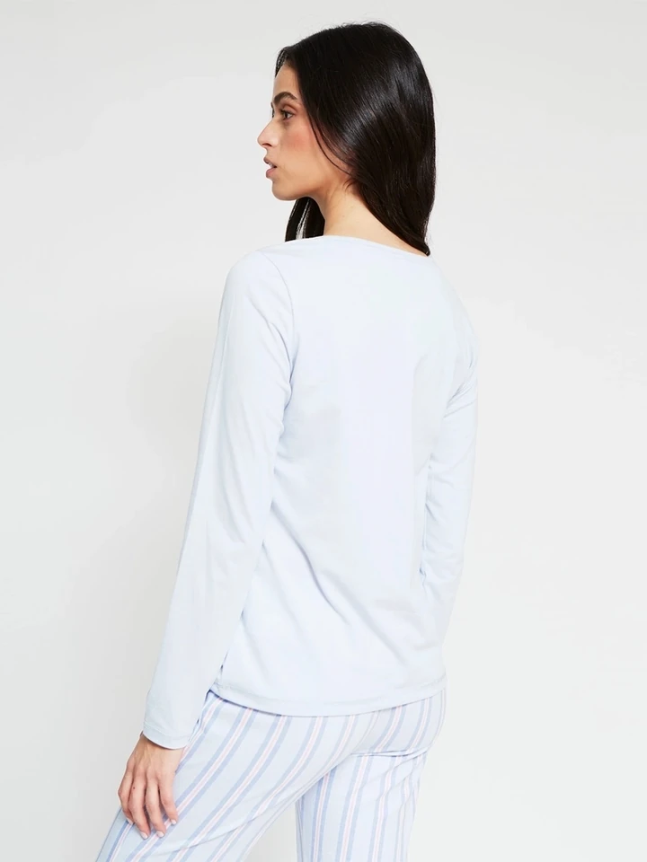 POLO PIJAMA MANGA LARGA MUJER INDEX - 2