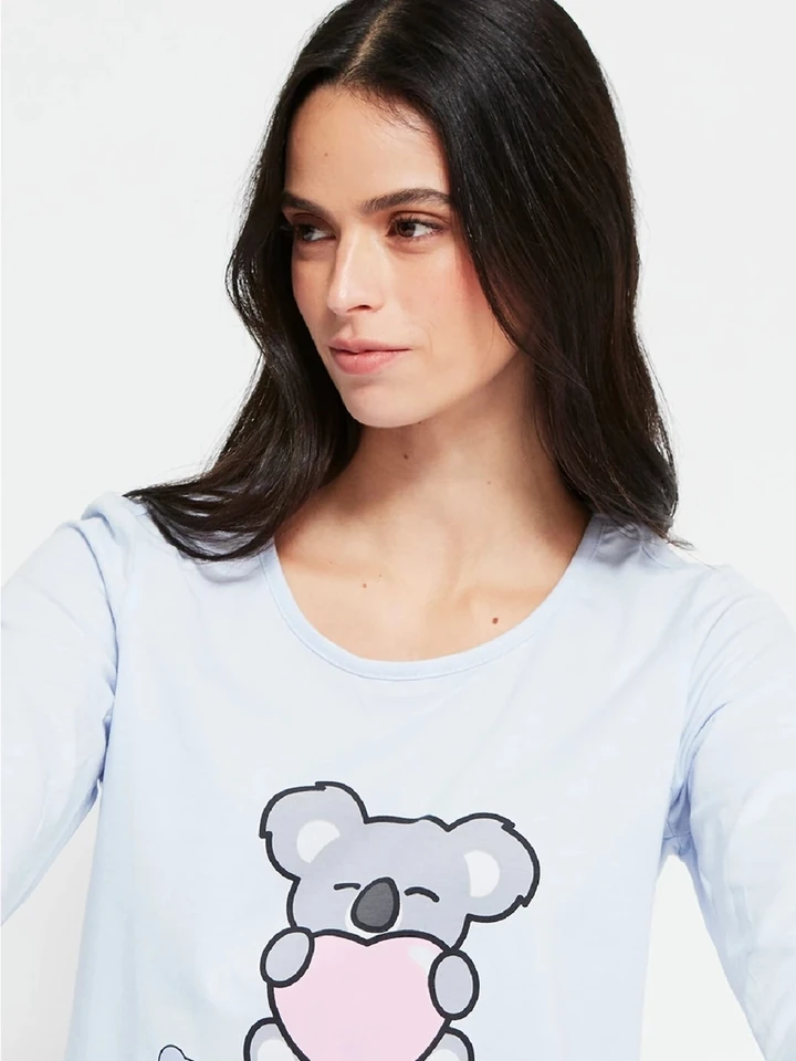 POLO PIJAMA MANGA LARGA MUJER INDEX - 3